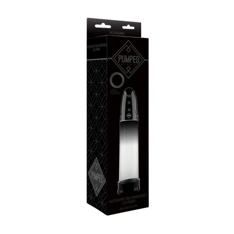 Pumped Automatic Rechargeable Luv Pump - Black USB Rechargeable Powered Penis Pump